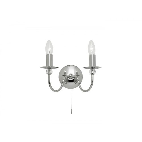 Endon Lighting Parkstone chrome wall lamp