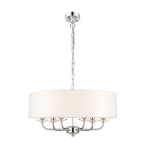 Endon Lighting NIXON white pendant