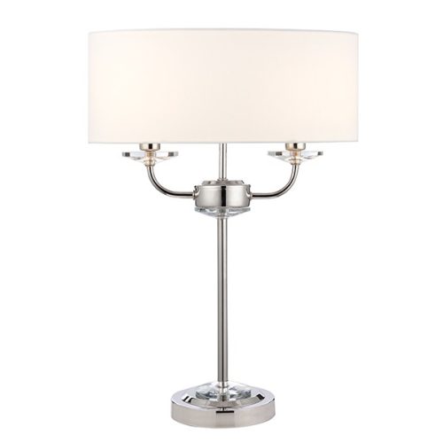 Endon Lighting NIXON white table lamp