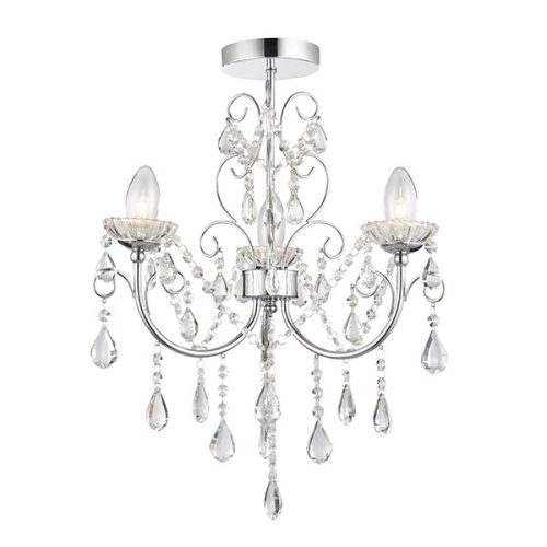 Endon Lighting Tabitha chrome chandelier