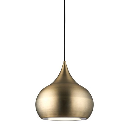 ENDON Brosnan Brosnan 1lt Pendant Matt antique brass paint 19W LED (SMD 2835) Cool White - ED-61299