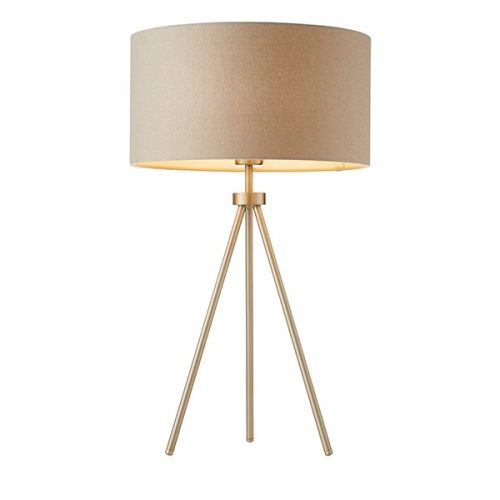 Endon Lighting Tri chrome table lamp