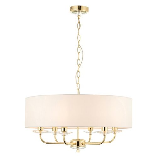 Endon Lighting NIXON white pendant