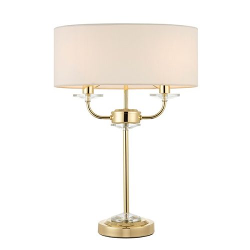 Endon Lighting NIXON white table lamp