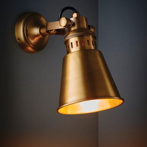 Endon Lighting Elms copper wall lamp