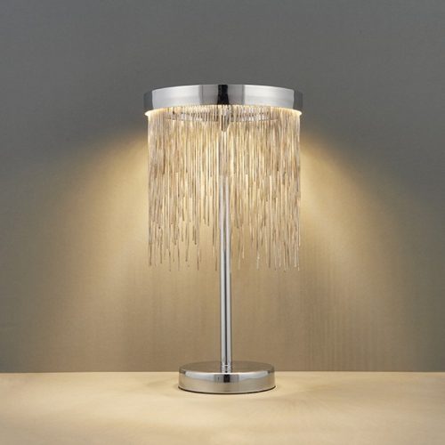 Endon Lighting Zelma chrome table lamp