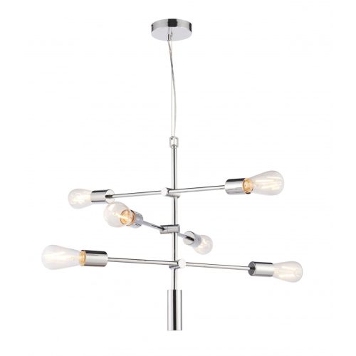 Endon Lighting Rubens chrome pendant