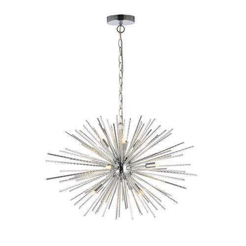 Endon Lighting LENA silver pendant