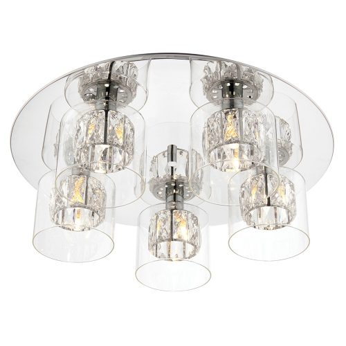 Endon Lighting Verina chrome pendant