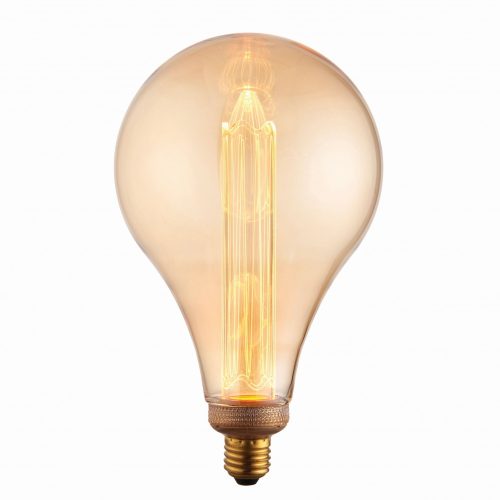 ENDON XL E27 LED Globe XL E27 LED Globe 1lt Accessory Amber glass 2.5W LED E27 Warm White - ED-77084