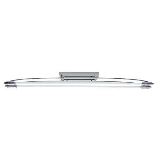 ENDON Harper LED Harper LED 2lt Flush Chrome plate & opal glass 2 x 16W LED T5 - ED-81691