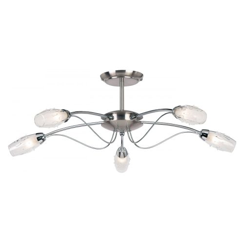 Endon Lighting Mercury chrome chandelier