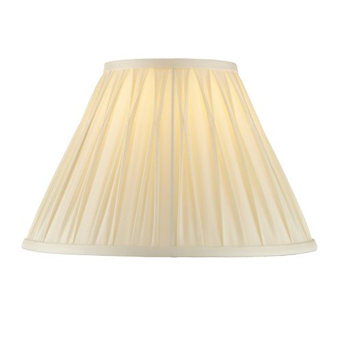 ENDON Chatsworth 1lt Shade Ivory silk 60W E27 or B22 GLS - ED-94352