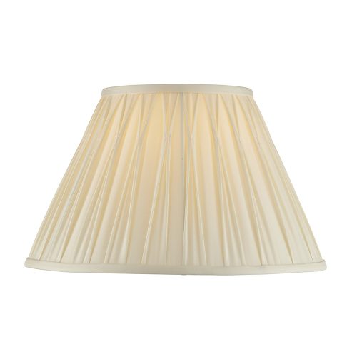 ENDON Chatsworth 1lt Shade Ivory silk 60W E27 or B22 GLS - ED-94353