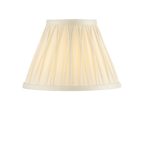 ENDON Chatsworth 1lt Shade Ivory silk 40W B22 golf - ED-94362