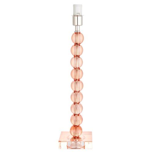 ENDON Adelie Adelie 1lt Table Blush crystal glass & bright nickel plate 7W LED E14 - ED-98106