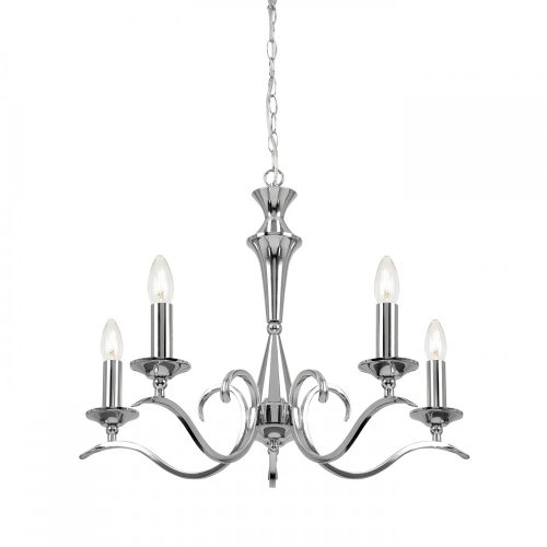 Endon Lighting Kora chrome pendant