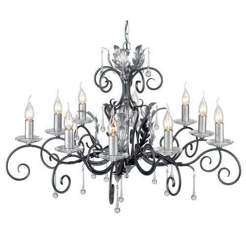 Elstead AMARILLI black chandelier