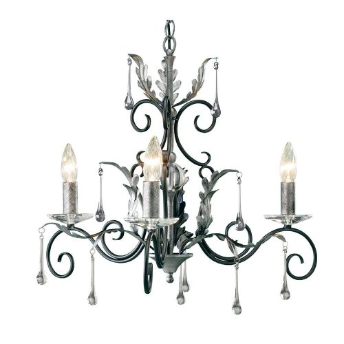 Elstead AMARILLI black chandelier