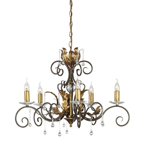 Elstead AMARILLI gold chandelier