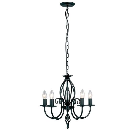 Elstead ARTISAN black chandelier