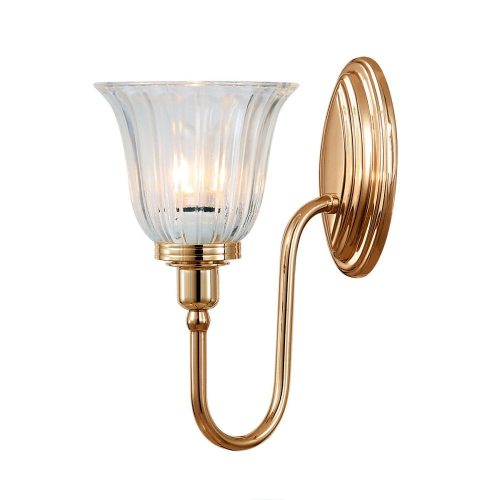 Elstead Blake gold wall lamp