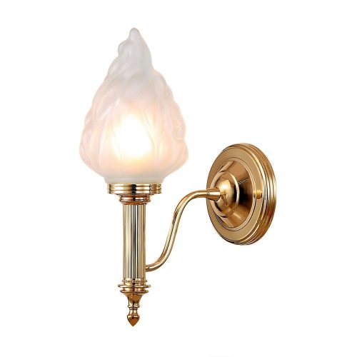 Elstead Carroll gold wall lamp