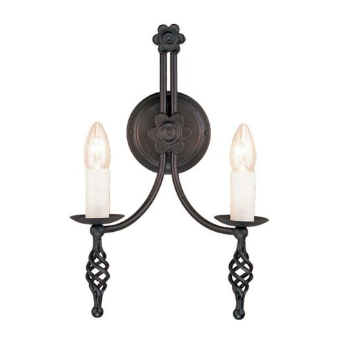 Elstead BELFRY black wall lamp