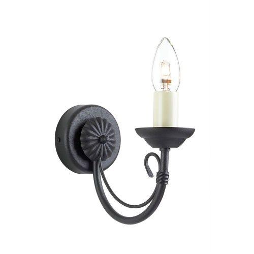 Elstead CHARTWELL black wall lamp