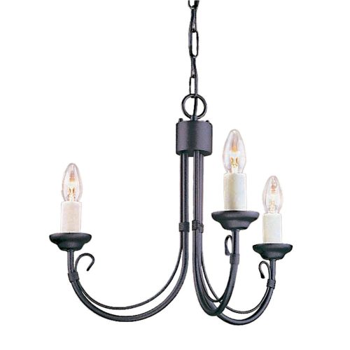 Elstead CHARTWELL black chandelier