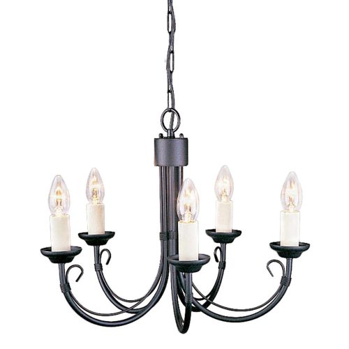 Elstead CHARTWELL black chandelier