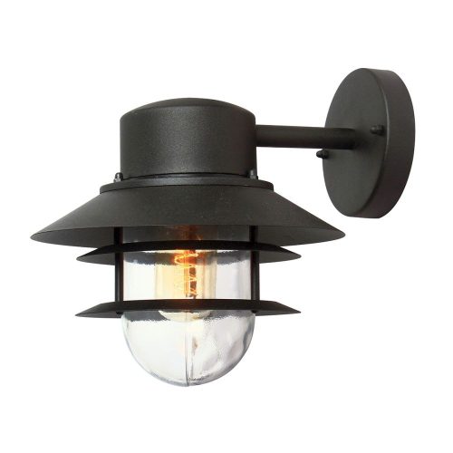 Elstead Copenhagen black outdoor wall lamp