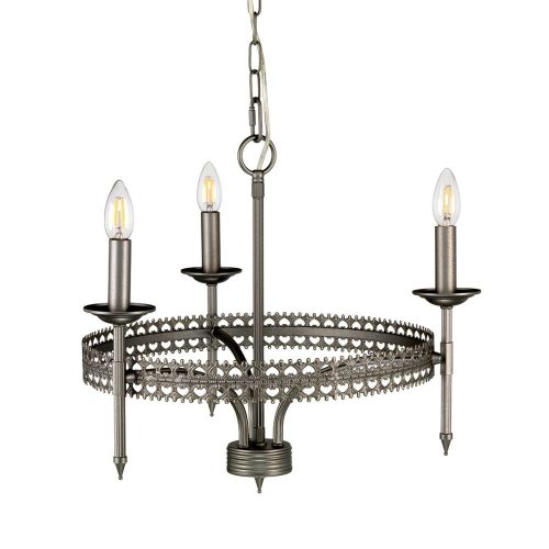 Elstead Crown chrome chandelier