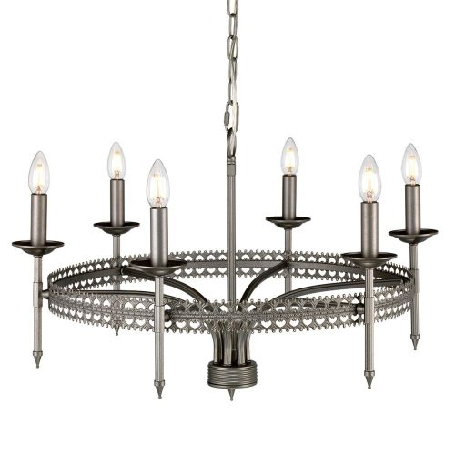 Elstead Crown chrome chandelier