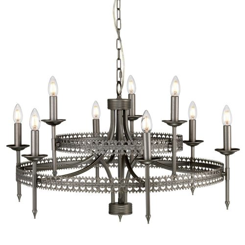 Elstead Crown chrome chandelier