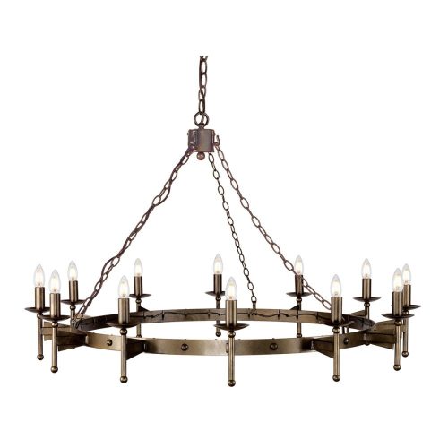 Elstead CROMWELL bronze chandelier