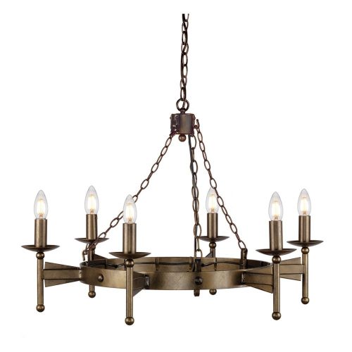 Elstead CROMWELL bronze chandelier