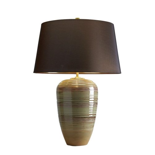 Elstead Demeter brown table lamp