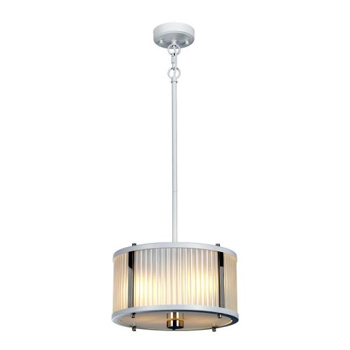 Elstead Corona white pendant