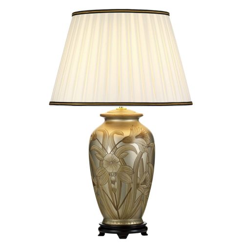 Elstead Dian silver table lamp