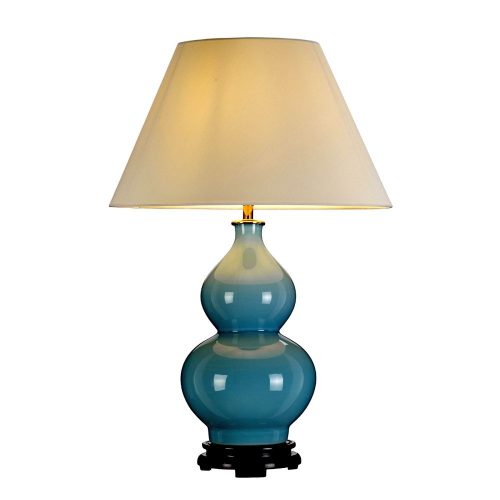 Elstead Harbin blue table lamp