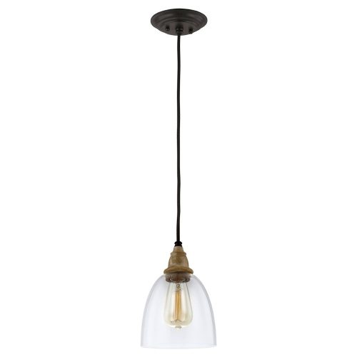 Elstead Matrimonio wood pendant