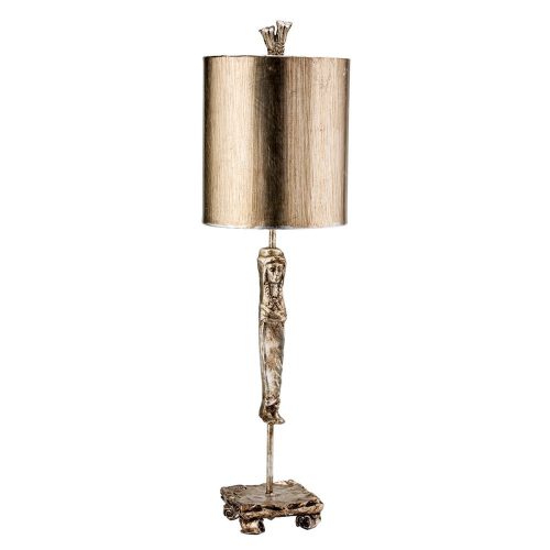 Elstead CARYATID silver table lamp