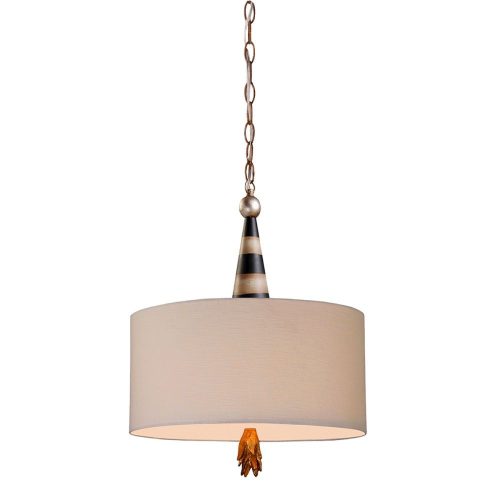 Elstead Flambeau black pendant