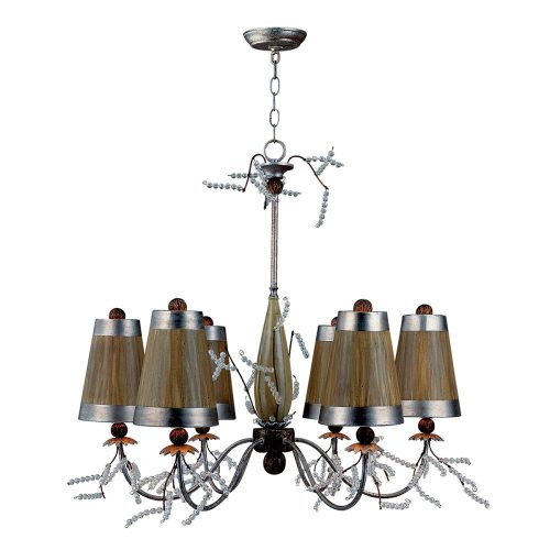 Elstead Kristal Luxe silver chandelier