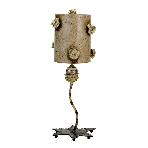 Elstead La Fleurette gold table lamp