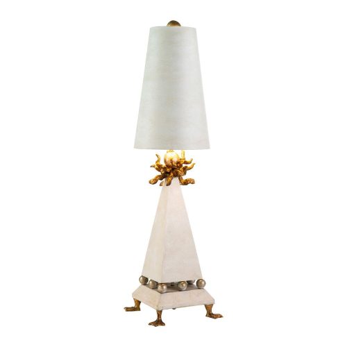 Elstead Leda cream table lamp