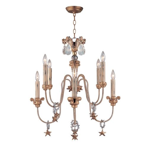 Elstead MIGNON gold chandelier