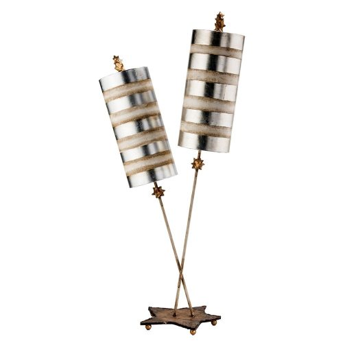 Elstead NETTLE LUXE silver table lamp