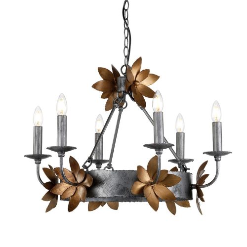 Elstead SIMONE bronze chandelier